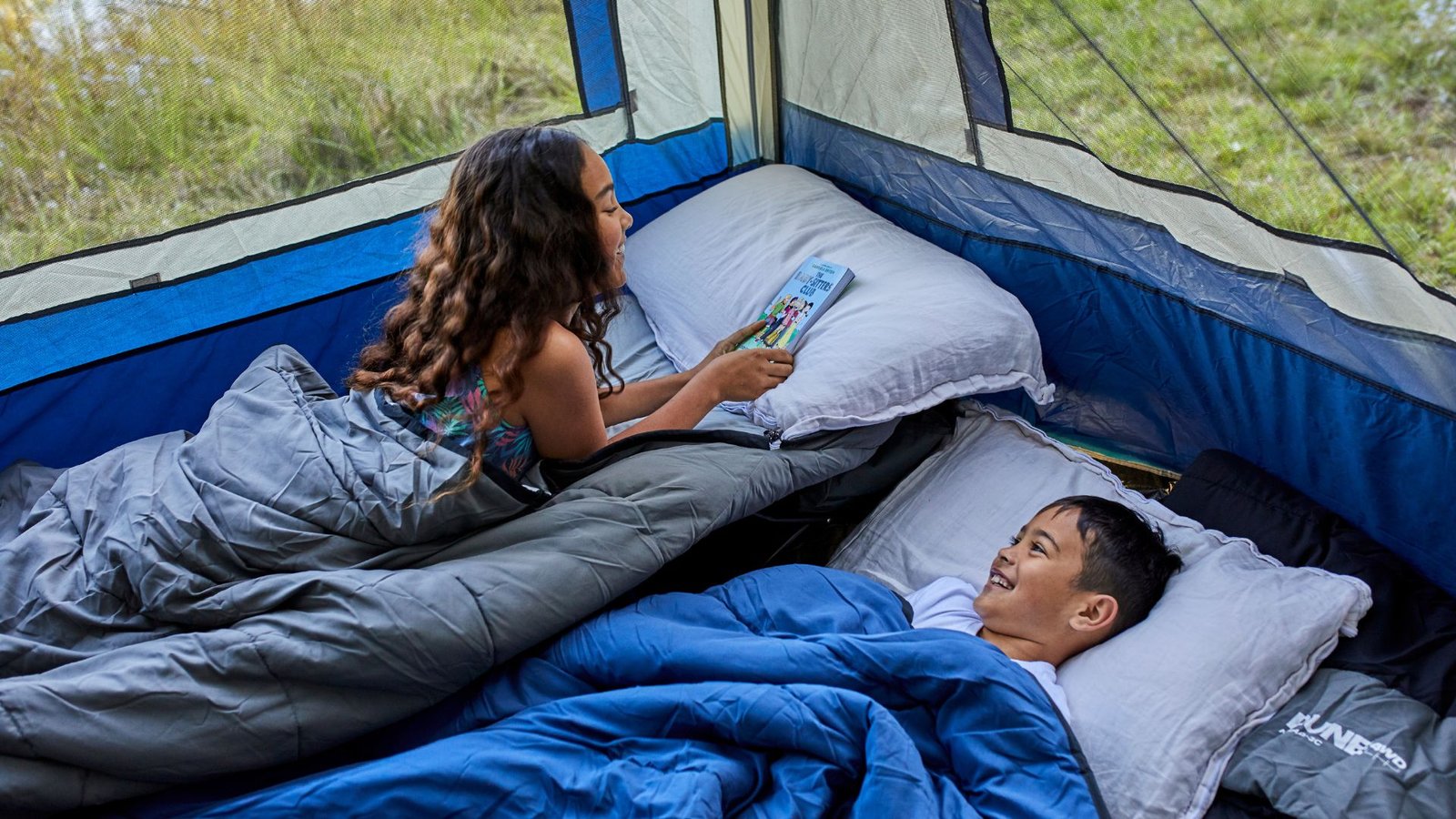 Sleep bag with child